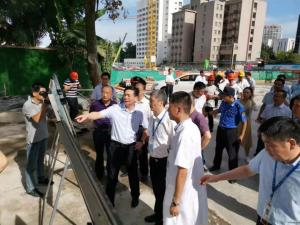 市委副書記、政法委書記陳浩一行視察一院改擴(kuò)建項(xiàng)目